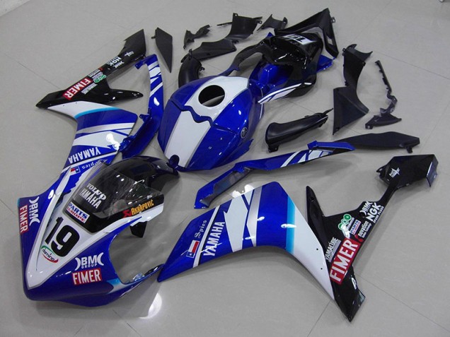 2007-2008 White Blue Yamaha YZF R1 Motorcycle Fairings Canada 2007-2008 White Blue Yamaha YZF R1 Motorcycle Fairings Canada