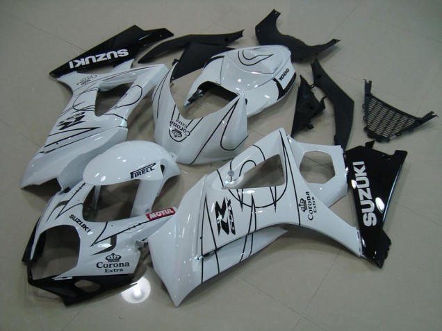 2007-2008 White Corona Suzuki GSXR 1000 Motorcycle Fairings Canada 2007-2008 White Corona Suzuki GSXR 1000 Motorcycle Fairings Canada