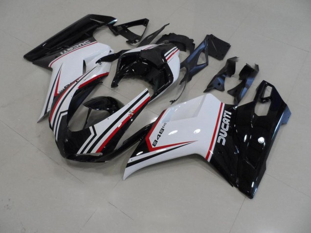 2007-2012 Black Tricolor Ducati 848 1098 1198 Motorcycle Fairings Canada 2007-2012 Black Tricolor Ducati 848 1098 1198 Motorcycle Fairings Canada