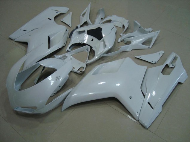 2007-2012 Glossy White Ducati 848 1098 1198 Motorcycle Fairings Canada 2007-2012 Glossy White Ducati 848 1098 1198 Motorcycle Fairings Canada