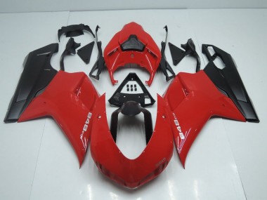 2007-2012 OEM Style Red with Matte Black Side Ducati 848 1098 1198 Motorcycle Fairings Canada