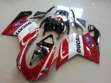 2007-2012 Red White Ducati 848 1098 1198 Motorcycle Fairings Canada