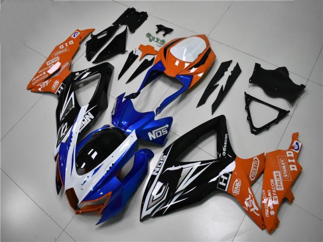 2008-2010 Blue Orange Suzuki GSXR 600/750 Motorcycle Fairings Canada 2008-2010 Blue Orange Suzuki GSXR 600/750 Motorcycle Fairings Canada