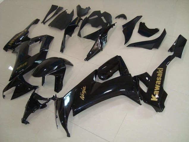 2008-2010 Glossy Black with Gold Sticker Kawasaki Ninja ZX10R Motorcycle Fairings Canada 2008-2010 Glossy Black with Gold Sticker Kawasaki Ninja ZX10R Motorcycle Fairings Canada