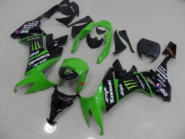 2008-2010 Green and Black Monster Kawasaki Ninja ZX10R Motorcycle Fairings Canada 2008-2010 Green and Black Monster Kawasaki Ninja ZX10R Motorcycle Fairings Canada