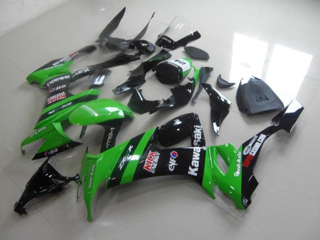 2008-2010 Green Black Kick Kawasaki Ninja ZX10R Motorcycle Fairings Canada 2008-2010 Green Black Kick Kawasaki Ninja ZX10R Motorcycle Fairings Canada