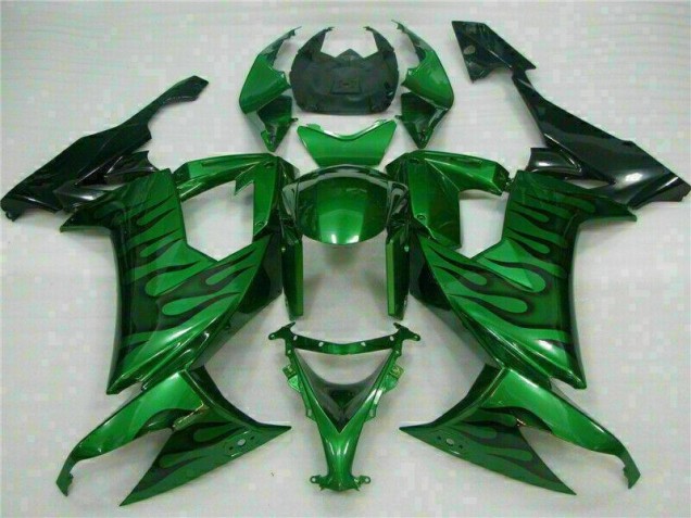 2008-2010 Green Flame Kawasaki Ninja ZX10R Motorcycle Fairings Canada 2008-2010 Green Flame Kawasaki Ninja ZX10R Motorcycle Fairings Canada