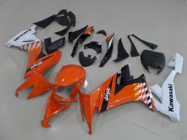 2008-2010 Orange and White Kawasaki Ninja ZX10R Motorcycle Fairings Canada 2008-2010 Orange and White Kawasaki Ninja ZX10R Motorcycle Fairings Canada