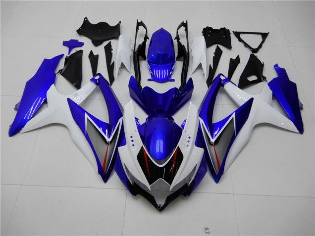 2008-2010 White Blue Suzuki GSXR 600/750 Motorcycle Fairings Canada 2008-2010 White Blue Suzuki GSXR 600/750 Motorcycle Fairings Canada