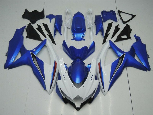 2008-2010 White Blue Suzuki GSXR 600/750 Plastics Fairing Kits Canada 2008-2010 White Blue Suzuki GSXR 600/750 Plastics Fairing Kits Canada
