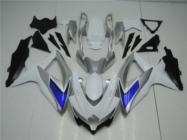 2008-2010 White Silver Blue Suzuki GSXR 600/750 Motorcycle Fairings Canada 2008-2010 White Silver Blue Suzuki GSXR 600/750 Motorcycle Fairings Canada