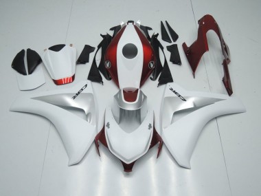 2008-2011 Candy Red White and Silver Honda CBR1000RR Motorcycle Fairings Canada