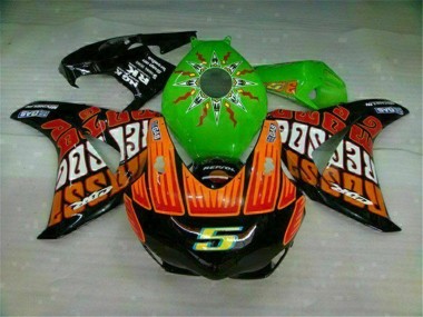 2008-2011 Green Orange Honda CBR1000RR Motorcycle Fairings Canada