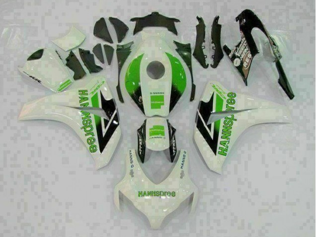 2008-2011 Green White Honda CBR1000RR Full Fairing Kit Canada