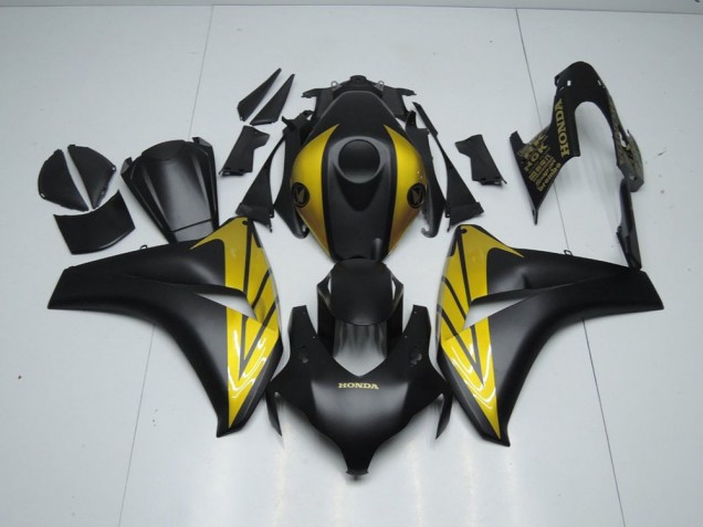 2008-2011 Matte Black and Gold Honda CBR1000RR Motorcycle Fairings Canada 2008-2011 Matte Black and Gold Honda CBR1000RR Motorcycle Fairings Canada