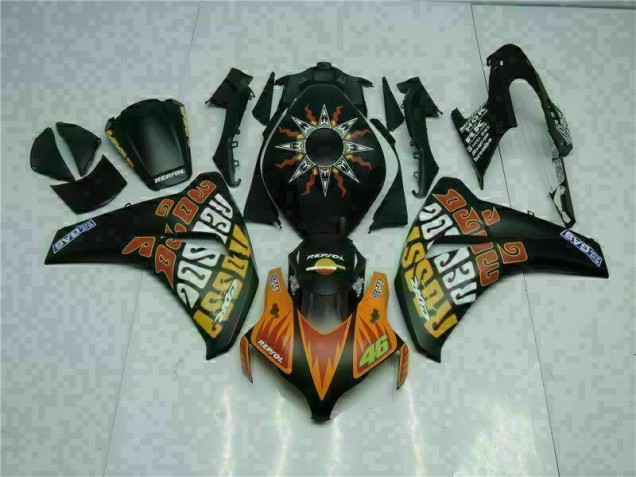 2008-2011 Orange Black Honda CBR1000RR Motorcycle Fairings Canada 2008-2011 Orange Black Honda CBR1000RR Motorcycle Fairings Canada