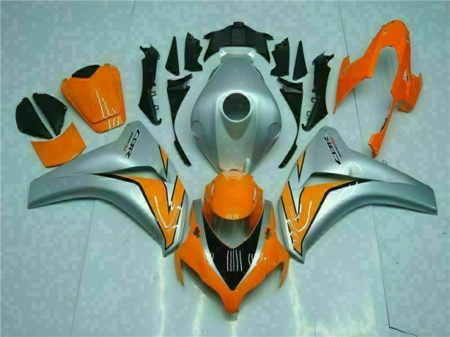 2008-2011 Orange Silver Honda CBR1000RR Full Fairing Kit Canada 2008-2011 Orange Silver Honda CBR1000RR Full Fairing Kit Canada