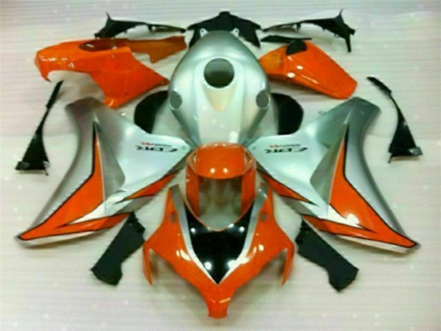 2008-2011 Silver Orange Honda CBR1000RR Motorcycle Fairings Canada