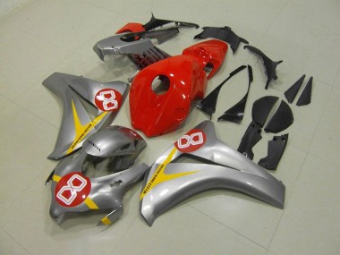 2008-2011 Silver Red 8 Honda CBR1000RR Motorcycle Fairings Canada