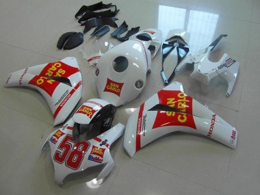 2008-2011 White San Carlo Honda CBR1000RR Motorcycle Fairings Canada