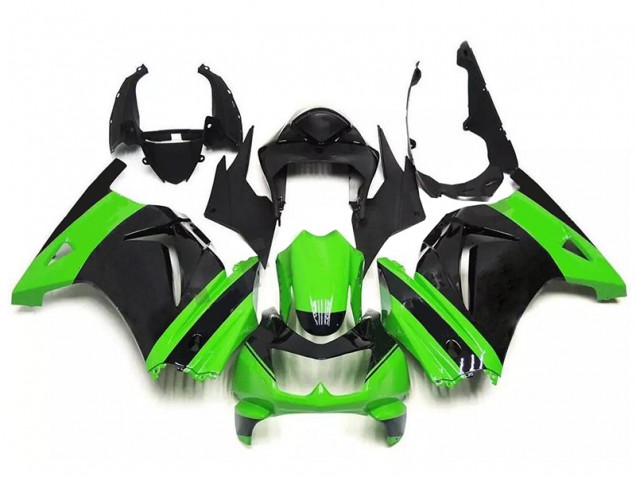 2008-2012 Green Black Kawasaki Ninja EX250 Plastic Full Fairing Kit Canada 2008-2012 Green Black Kawasaki Ninja EX250 Plastic Full Fairing Kit Canada