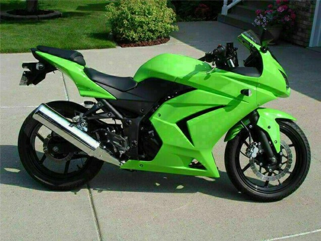 2008-2012 Green Kawasaki Ninja EX250 Motorcycle Fairings Canada 2008-2012 Green Kawasaki Ninja EX250 Motorcycle Fairings Canada