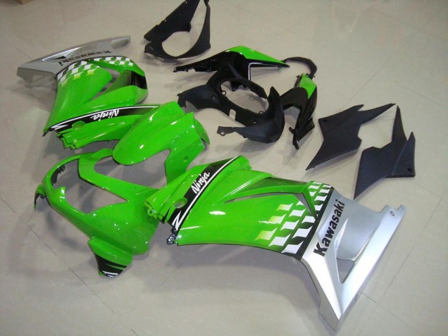 2008-2012 Green Silver Kawasaki Ninja ZX250R Motorcycle Fairings Canada 2008-2012 Green Silver Kawasaki Ninja ZX250R Motorcycle Fairings Canada