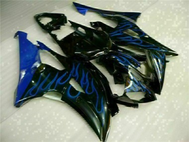 2008-2016 Blue Flame Black Yamaha YZF R6 Motorcycle Fairings Canada