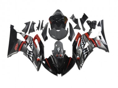 2008-2016 Grey Red Shark Yamaha YZF R6 Motorcycle Fairings Canada