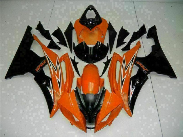 2008-2016 Orange Black Yamaha YZF R6 Motorcycle Fairings Canada 2008-2016 Orange Black Yamaha YZF R6 Motorcycle Fairings Canada