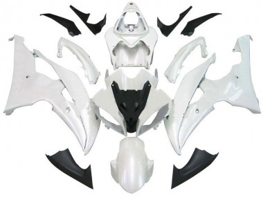 2008-2016 Pearl White Yamaha YZF R6 Motorcycle Fairings & Bodywork Canada