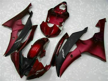 2008-2016 Red Black Yamaha YZF R6 Fairing Kit Canada