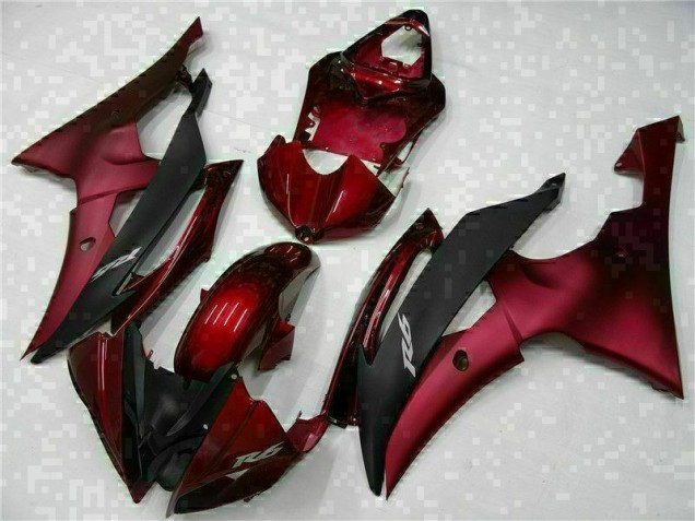 2008-2016 Red Black Yamaha YZF R6 Fairing Kit Canada 2008-2016 Red Black Yamaha YZF R6 Fairing Kit Canada