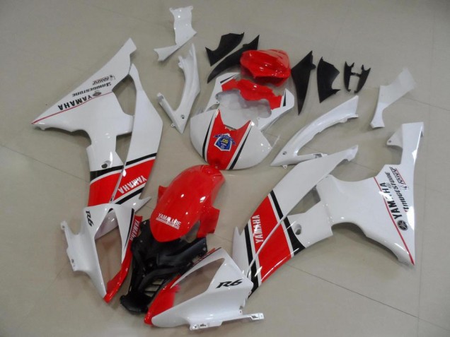 2008-2016 Red White OEM Style Yamaha YZF R6 Motorcycle Fairings Canada 2008-2016 Red White OEM Style Yamaha YZF R6 Motorcycle Fairings Canada