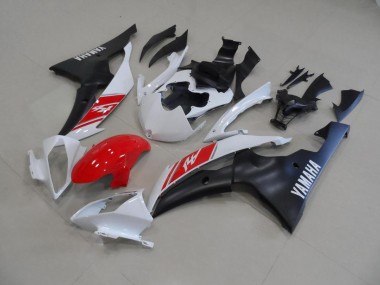 2008-2016 White and Matte Black Yamaha YZF R6 Motorcycle Fairings Canada
