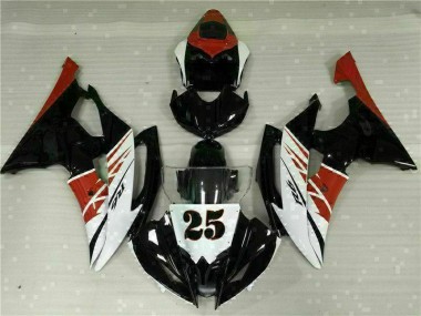 2008-2016 White Black Yamaha YZF R6 Fairing Kit Canada