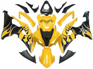 2008-2016 Yellow Black Flame R6 Yamaha YZF R6 Motorcycle Fairings Canada