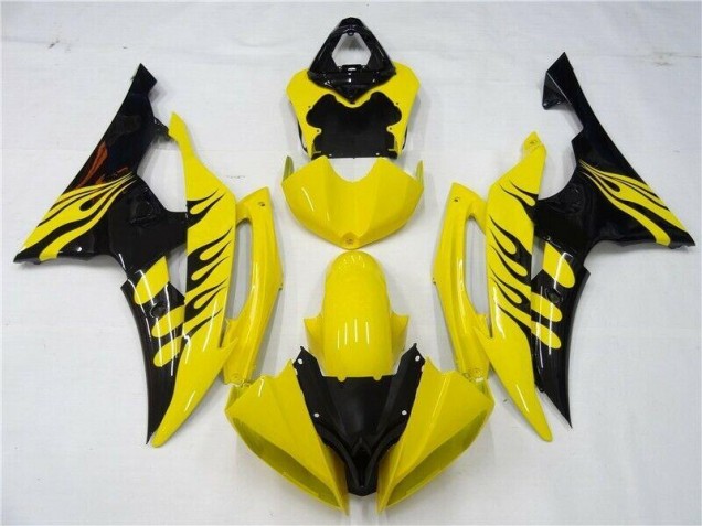 2008-2016 Yellow Black Yamaha YZF R6 ABS Motorcycle Fairings Canada 2008-2016 Yellow Black Yamaha YZF R6 ABS Motorcycle Fairings Canada
