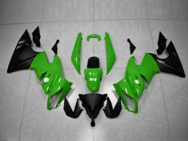 2009-2011 Green Black Kawasaki Ninja EX650 Injection Motorcycle Fairings Canada 2009-2011 Green Black Kawasaki Ninja EX650 Injection Motorcycle Fairings Canada