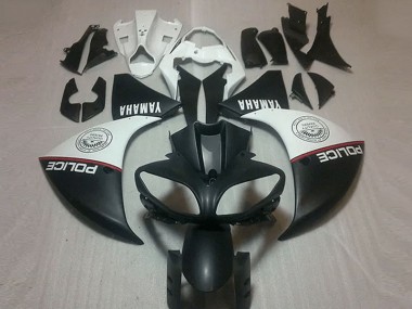 2009-2011 Matte Black White Yamaha YZF R1 Motorcycle Fairings Canada