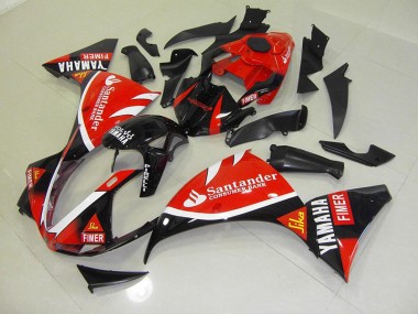 2009-2011 Red Black Santander Yamaha YZF R1 Motorcycle Fairings Canada