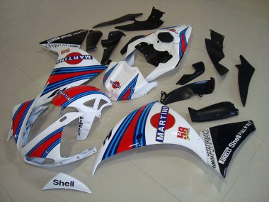 2009-2011 White Black Martini Yamaha YZF R1 Motorcycle Fairings Canada