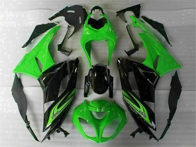 2009-2012 Green Black Kawasaki Ninja ZX6R Motorcycle Fairings & Bodywork Canada 2009-2012 Green Black Kawasaki Ninja ZX6R Motorcycle Fairings & Bodywork Canada