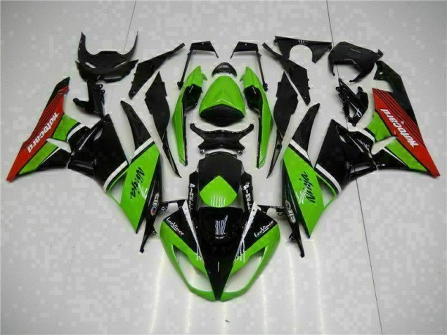 2009-2012 Green Black Red Kawasaki Ninja ZX6R Motorcycle Fairings Canada 2009-2012 Green Black Red Kawasaki Ninja ZX6R Motorcycle Fairings Canada