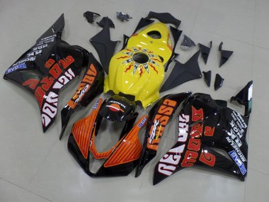 2009-2012 Yellow Rossi Race Honda CBR600RR Motorcycle Fairings Canada