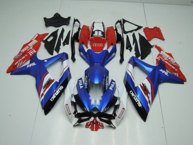 2009-2016 Blue and Red Suzuki GSXR 1000 Motorcycle Fairings Canada