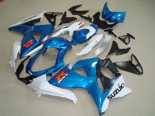 2009-2016 Blue and White OEM Style Suzuki GSXR 1000 Motorcycle Fairings Canada 2009-2016 Blue and White OEM Style Suzuki GSXR 1000 Motorcycle Fairings Canada
