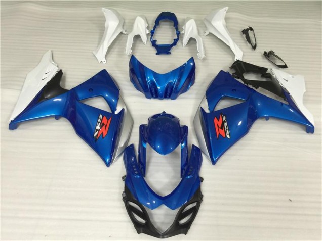 2009-2016 Blue White Suzuki GSXR1000 Motorcycle Fairings Canada 2009-2016 Blue White Suzuki GSXR1000 Motorcycle Fairings Canada