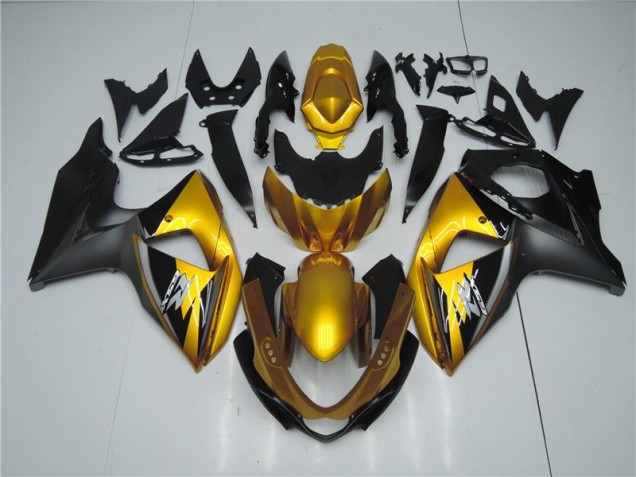 2009-2016 Golden Black Suzuki GSXR1000 Motorcycle Fairings Canada 2009-2016 Golden Black Suzuki GSXR1000 Motorcycle Fairings Canada