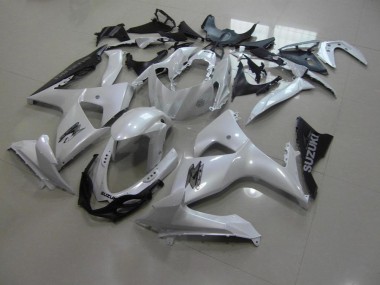 2009-2016 Pearl White and Black Suzuki GSXR 1000 Motorcycle Fairings Canada